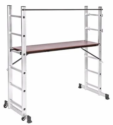 Obrázek produktu pro Žebříkové lešení hliníkové KMH0506A, 165x158x160cm s plošinou