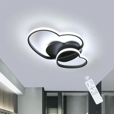 Zdjęcie produktu dla Ściemniana lampa sufitowa LED w kształcie serca z pilotem