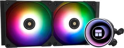 Image de Thermalright Frozen Notte 240 BLACK ARGB Watercooling CPU Cooler, 240 spécifications CPU Cooler, double ventilateur PWM, S-FDB V2 roulements, adapté pour AMD/AM4 AM5, Intel LGA 1700/1150/1151/1200/2011