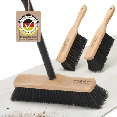 Produktbild von Zimmerbesen + Handbesen, Vorteilspack: 1 x Besen 30cm, 2 x Handfeger