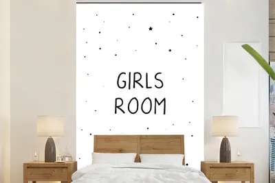 Produktbild von MuchoWow® Fototapete für Wohnzimmer oder Schlafzimmer Wandtapete Vinyl Motivtapete Zitate - Mädchenzimmer - Mädchen - Kind - Sprichwörter - 155x240 cm - Tapete