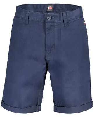 Produktbild von Herren kurze Hose Blau Slim Fit mit Stickerei & 4 Taschen