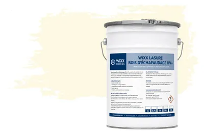 Image de Wixx Lasure Bois d’Échafaudage UV+ - RAL 1015 | Blanc ivoire - 1L
