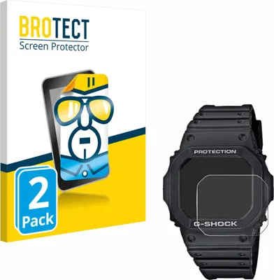 Produktbild von 2x Für Casio G-Shock GW-M5610-1ER Schutzfolie BROTECT Displayschutz Display Schutz Folie Klar Transparent