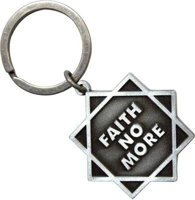 Produktbild von Faith No More - Emaille Schlüsselanhänger Stern RO12135 (Einheitsgröße) (Grau/Weiß)