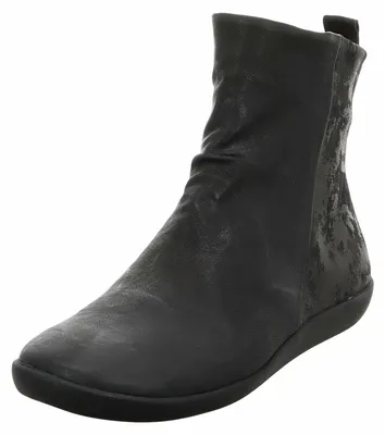 Produktbild von Think! Damen Stiefeletten Schwarz, knöchelhoch, flache Sohle, zeitloses Design