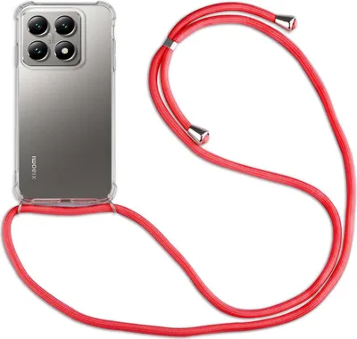Produktbild von Handykett für Xiaomi 14T Hülle mit Kordel Handyhülle mit Band in Rot