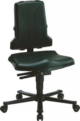 Produktbild von Bimos Arbeitsdrehstuhl Sintec B mit Rollen und Sitzneigung ESD Sitz-Höhe 430-580mm - 9813E-  1100