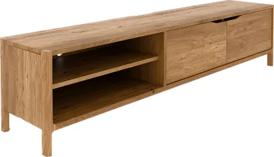 Produktbild von Lowboard 200cm breit in Wildeiche massiv geölt, montiert, THORNBURY-165