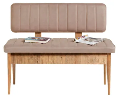 Produktbild von Salento - Bank, 110x40x85h cm Eichenbraun, Belastbarkeit 150 kg