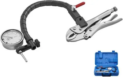 Imagen del producto de Instrument de medición de alta precisión con brazos de 360°, precisión de 0,03 mm, rango de medición de 0 a 25,4 mm, ideal para ajustes de maquinaria y aplicaciones en espacios reducidos, incluye maletín de transporte.