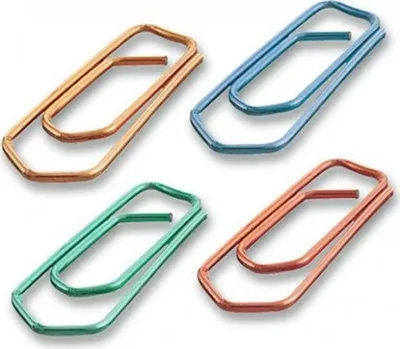 Image de Trombones Maped, acier laqué de couleur, 25 mm