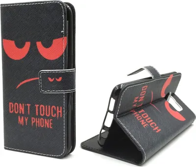 Produktbild von Handyhülle Tasche für Handy Samsung Galaxy S7 Edge Dont Touch Rot