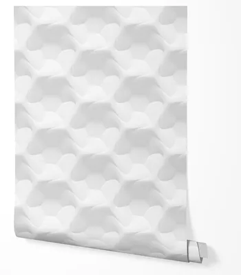 Produktbild von Vliestapete 3D Organische Formen Struktur Wohnzimmer 4x2,5 Weiß