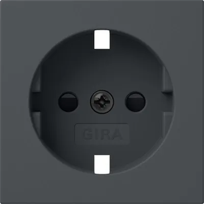 Productafbeelding van Gira Abd. SCHUKO-stopcontact, SP-systeem 55, antraciet, artikelnummer 492128