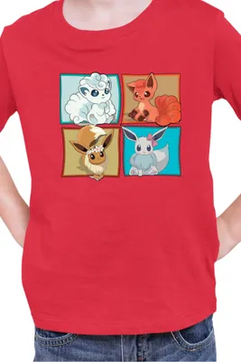 Zdjęcie produktu dla Koszulka Dziecięca Japan Manga Anime Comics Pokemon 018, / Czerwony