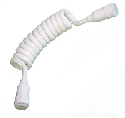 Imagen del producto de Manguera de ducha en espiral, de 3 metros de longitud, con conexiones de 1/2" x 1/2", para ducha