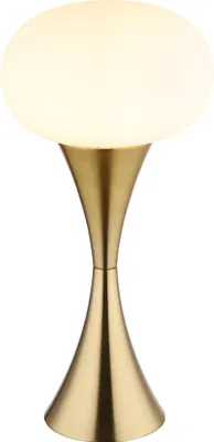 Immagine prodotto di Lampada da tavolo, colore ottone, vetro opalino, H 36,9 cm