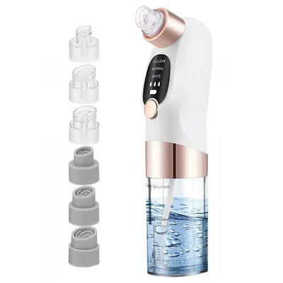 Produktbild von Mitesserentferner Porenreiniger Gesicht, 3 Modi & 6 Saugspitzen Pickelsauger Mitesser Entferner mit Sichtbarem Wassertank zur Gesichtsreinigung