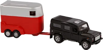 Produktbild von Kids Globe Pferdeanhänger mit Auto und Pferd, Spielzeugauto, Pferdetransporter
