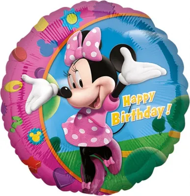 Productafbeelding van Amscan - Folieballon Happy Birthday Minnie Mouse