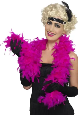 Image de Smiffys - Costume boa à plumes SM3140 (taille unique) (Fuchsia)