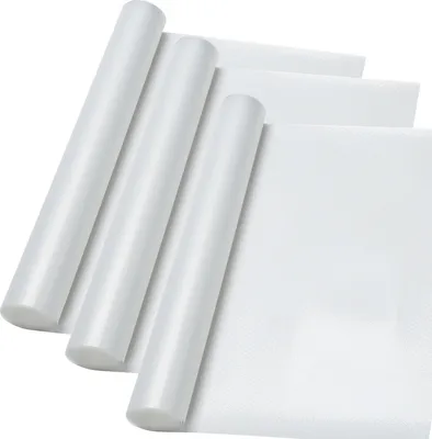 Obrázok produktu pre EINFEBEN sada 3 rohoží do zásuviek protišmyková rohož, možnosť strihania na rozmer 500 x 45 cm, priehľadná biela