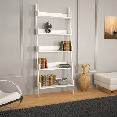 Produktbild von Skye Decor, Only - White, Bücherregal, Weiß, 100 % MELAMINBESCHICHTETE SPANPLATTEN, 80 x 32 x 195 cm