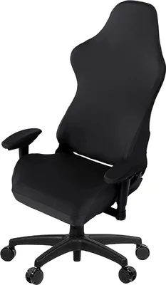 Produktbild von Schwarzer Gaming-Stuhlbezug mit Armlehne Bezügen, Gaming-Stuhlbezüge