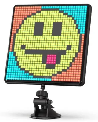 Produktbild von Divoom Pixoo-Max, 32 x 32 Pixel, LED, 1:1, Bluetooth/USB, Schwarz, Akku, USB