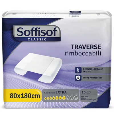 Imagen del producto de Soffisof Bed Super - 15x Empapadores Cama Adulto 80x180 - 8 Gotas