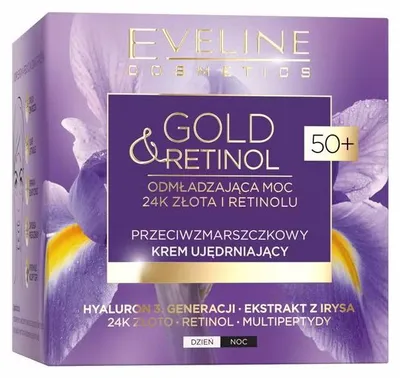 Zdjęcie produktu dla Eveline Cosmetics Gold&Retinol – krem do twarzy, nawilżenie, regeneracja