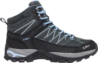 Produktbild von CMP Damen Trekkingschuhe Outdoorschuhe Wanderschuhe Rigel MID Shoes Waterproof, Farbe:Grau, Schuhgröße:EUR 36, Artikel:-77BD graffite / azzurro