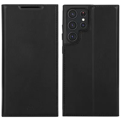 Produktbild von Samsung Galaxy S22 Ultra Hülle - Kunstleder - dbramante1928 Klapphülle - Schwarz