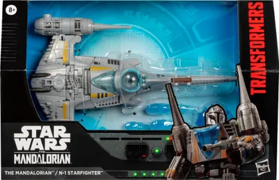 Zdjęcie produktu dla Hasbro Transformers Star Wars Mandalorian N-1 Starfighter 19cm Figurka Kolekcjonerska