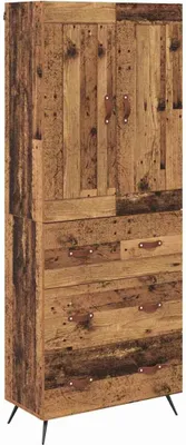 Obrázok produktu pre Highboard Staré drevo 69,5 x 34 x 180 cm Kompozitné drevo