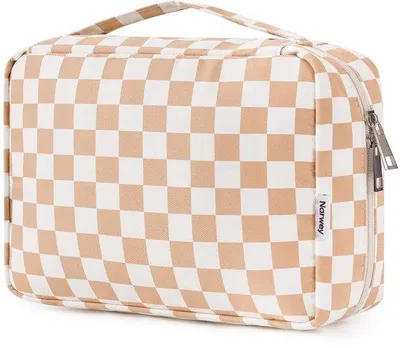 Immagine prodotto di Borsa da toilette da donna, da appendere, motivo a scacchiera