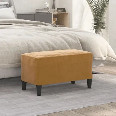 Produktbild von "2026 Promotion" Sitzbank für Garten, Holzbank Braun 70x35x41 cm Samt - Gartenbänke CC21127