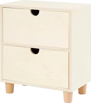 Produktbild von Creativ Company 57946, Holz, 2 Schublade(n), Holz, Einfarbig, Quadratisch, Holz