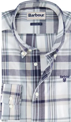 Produktbild von Barbour Hemd weiß/blau kariert Baumwolle