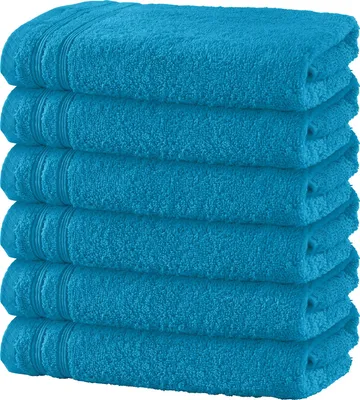 Produktbild von Erwin Müller Handtuch Heidelberg" 6er-Pack türkis 50x100 cm"