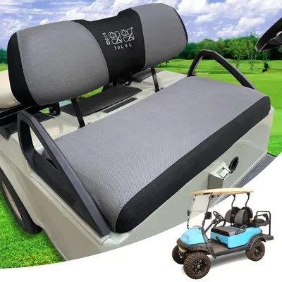 Produktbild von Universelle Golfwagen-Sitzbezug in Schwarz und Grau