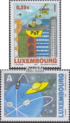 Produktbild von Briefmarken Luxemburg 2002 Mi 1590-1591 (kompl.Ausg.) postfrisch Malwettbewerb