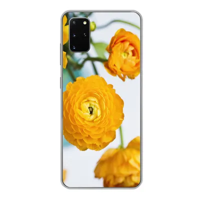 Produktbild von MuchoWow® Handyhülle Schutzhülle Hülle für Samsung Galaxy S20 Plus Blumen - Draußen - Orange Silikon Softcase Handy Hülle - Hartschale