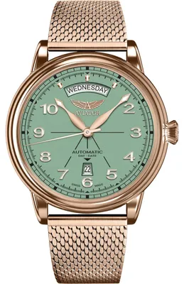 Zdjęcie produktu dla Zegarek Aviator V.3.44.2.404.5 różowe złoto