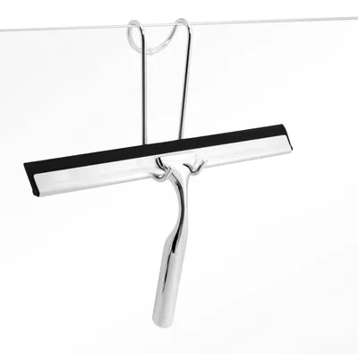 Produktbild von Duschabzieher Wasserabzieher Badezimmerabzieher - 25 cm - Edelstahl - Silikonabzieher mit Glasabzieher und Ersatzgummi - Für Dusche und Spiegel