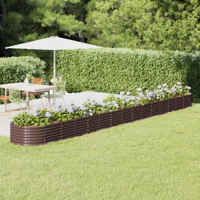 Produktbild von vidaXL Hochbeet Verzinkter Stahl 620x80x36 cm Braun