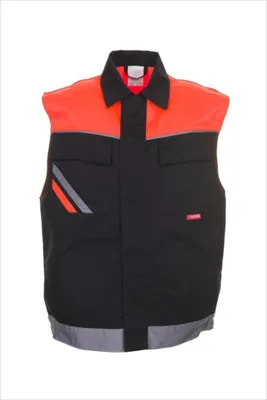 Produktbild von Planam Weste Visline, Gr. XL schwarz/orange/zink