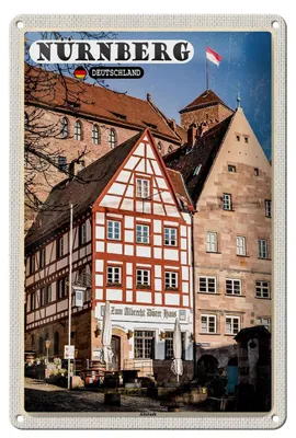 Produktbild von Blechschild Städte Nürnberg Deutschland Altstadt 20x30cm