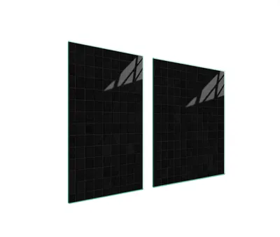Immagine prodotto di Piastre copri fornelli 2 pezzi 100x52 Vetroceramica copri piano cottura vetro tagliere modello nero